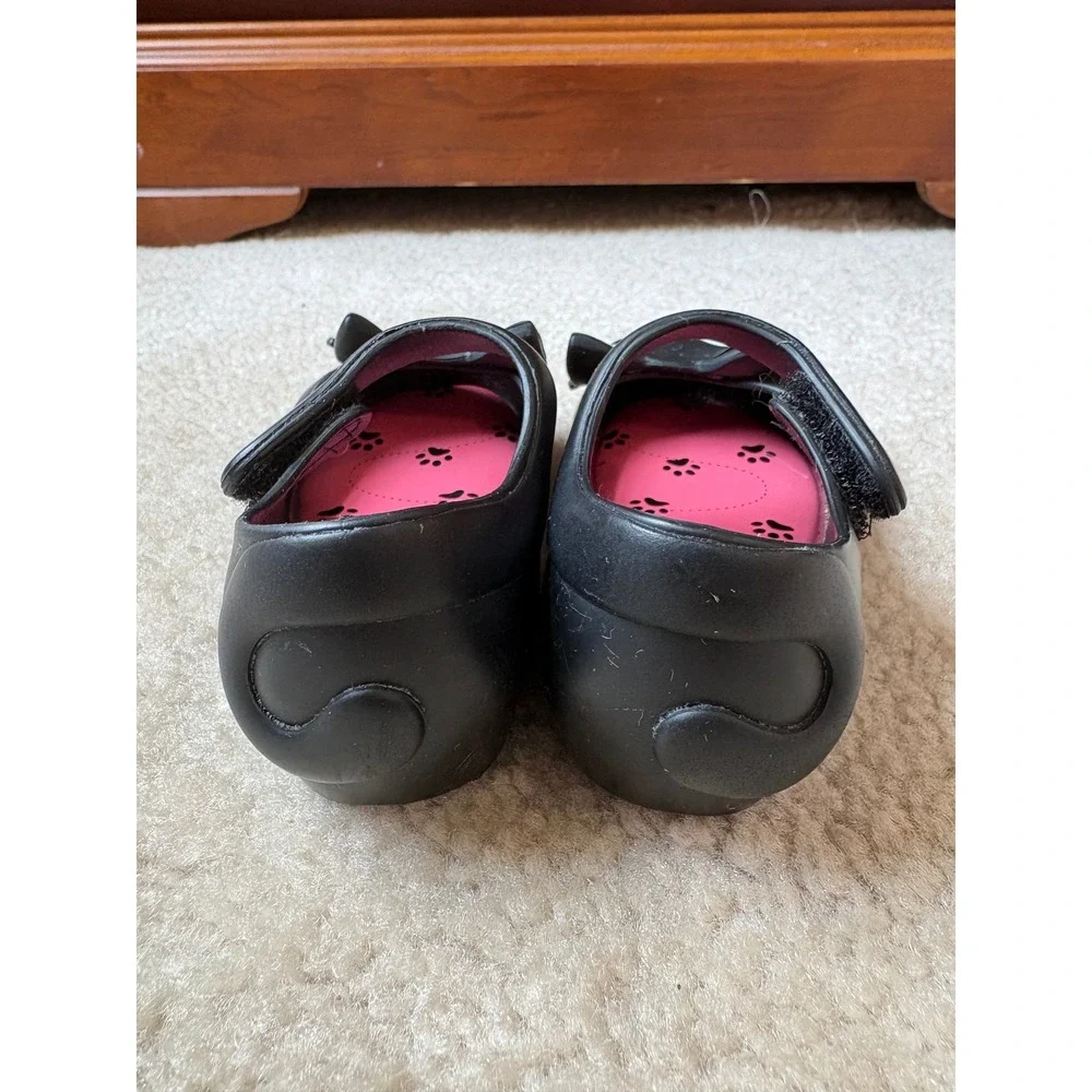Mini Melissa Ultragirl Cat Black Jelly Mary Jane Shoes Toddler Size 7